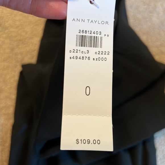 Ann Taylor pant size 0 black NWT The high waist ankle - Picture 4 of 6